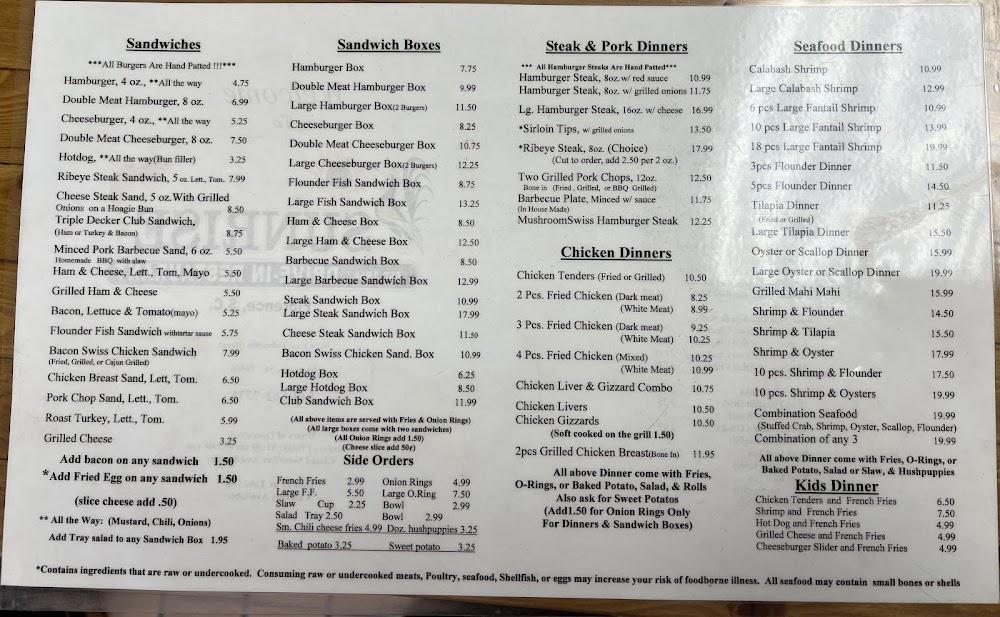 Sunrise Drive-In Menu image 2